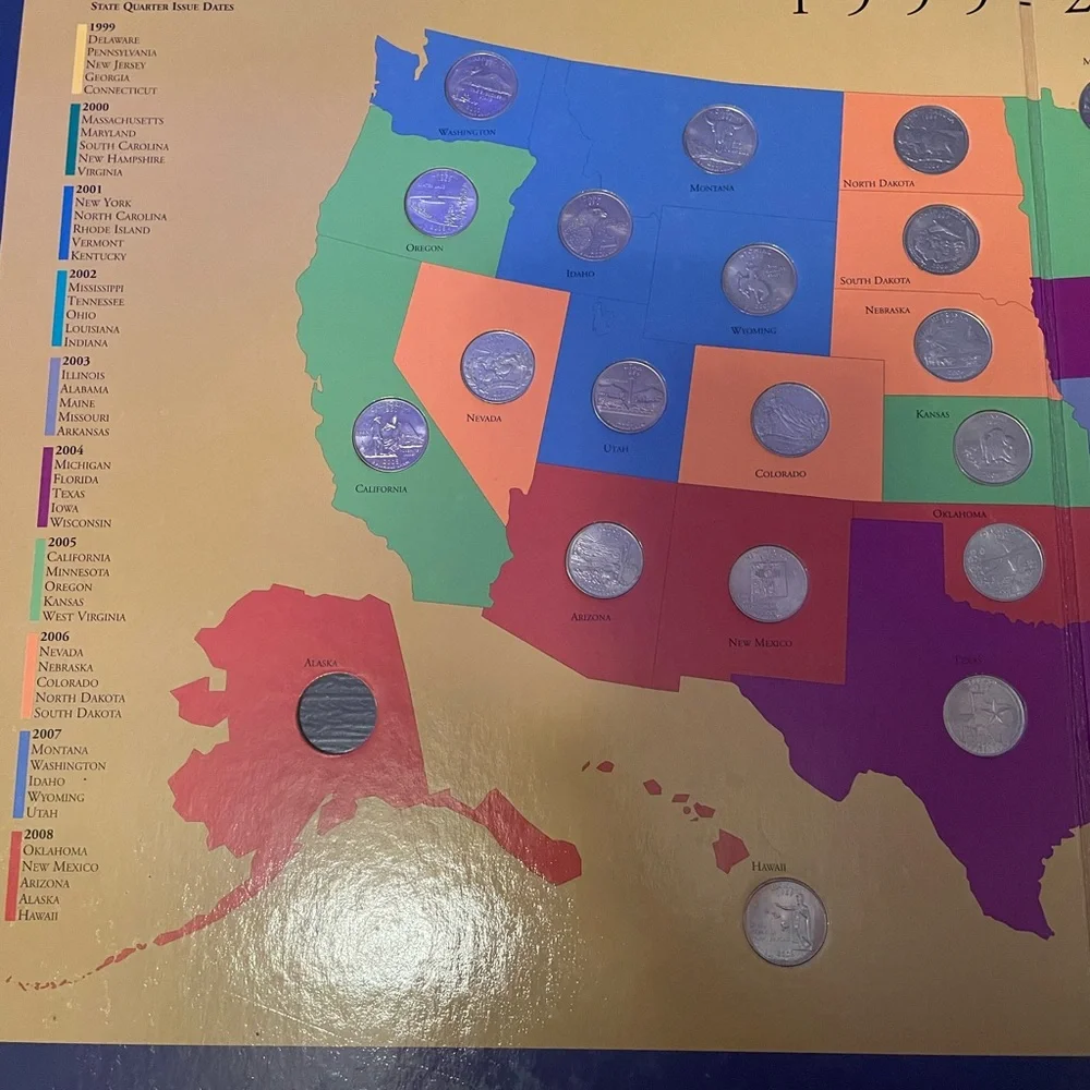 United States Quarters Collector's Map - Picture 2 of 5
